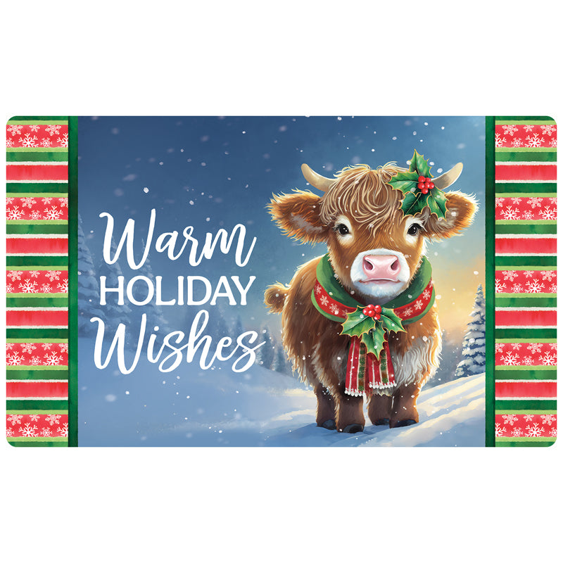 MAT-SEASON'S GREETINGS COW