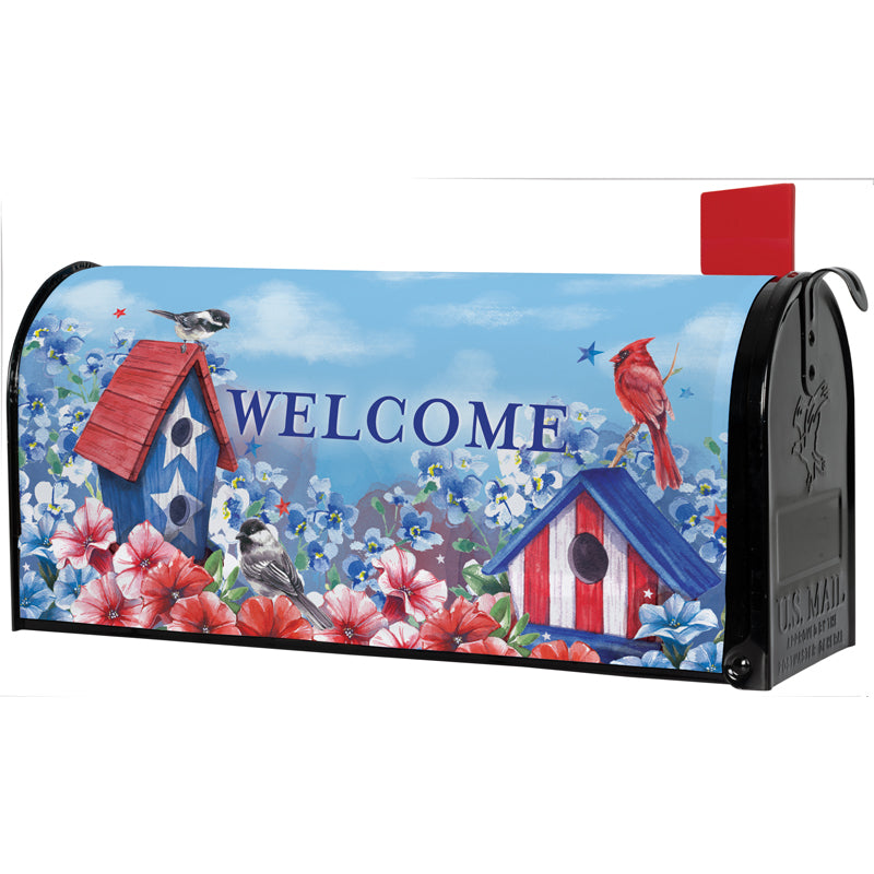Mailbox Cover - Patriotic Birdhouses