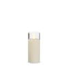 Clear Glass Ivory Pillar Candle