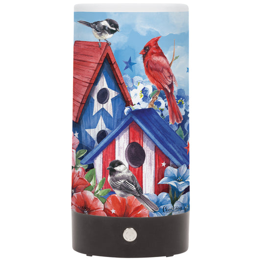 Tabletop Lights - Patriotic Birdhouse