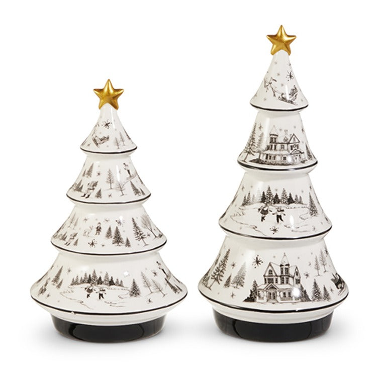 12 Through the Woods Ceramic Trees