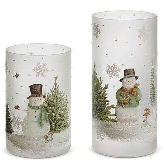 Woodland Snowman Containers