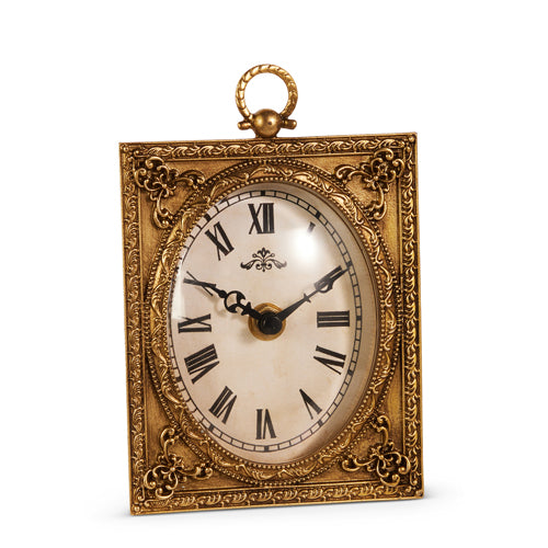 6" ANTIQUE GOLD CLOCK