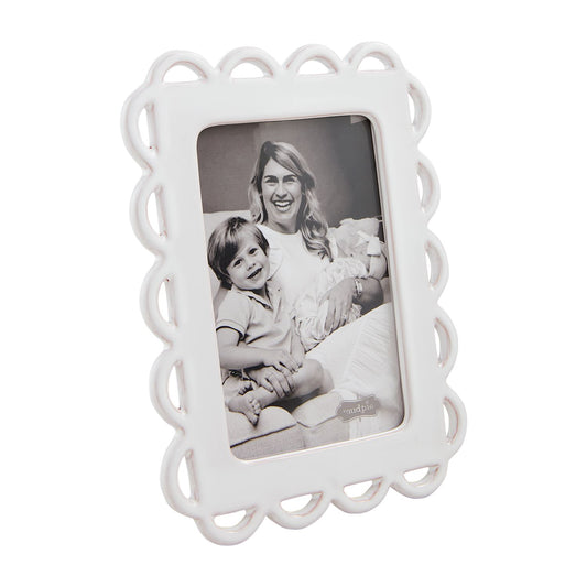 Large Ceramic Scallop Frame