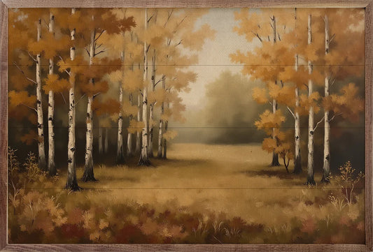 Autumn’s Birch Forest