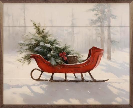 Beautiful Red Sleigh