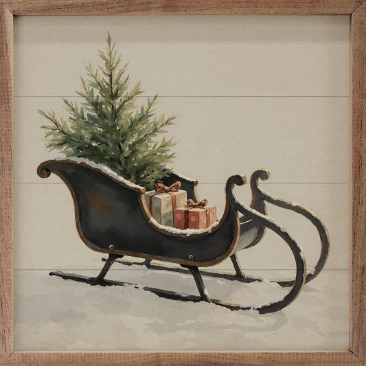 Vintage Black Sleigh