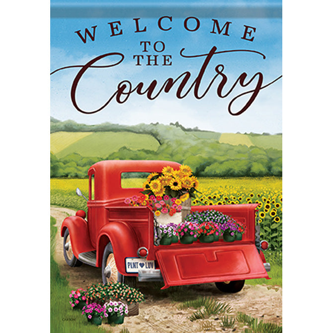 GARDEN FLAG-FRESH FLWR TRUCK