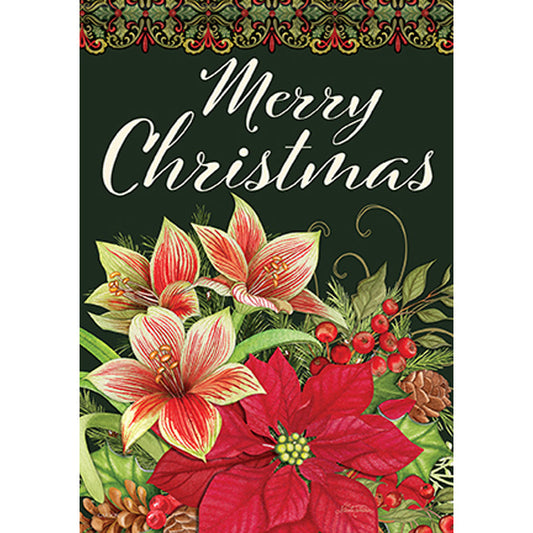 Garden Flag - Poinsettia