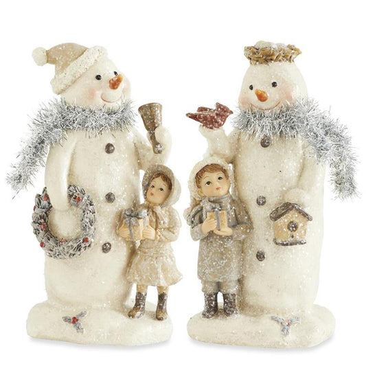 Assorted 7.5 Inch Resin Vintage Snowmen