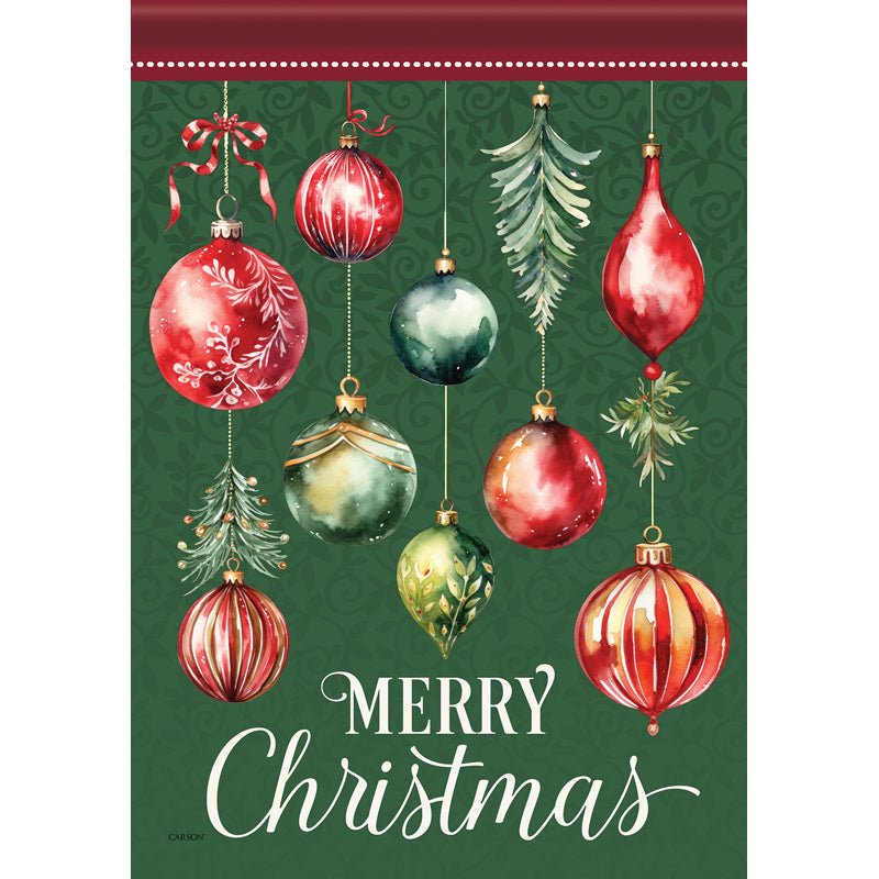 Garden Flag - Holiday Ornaments