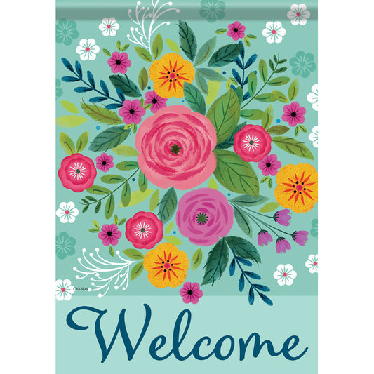 Garden Flag - Bright Flower Welcome