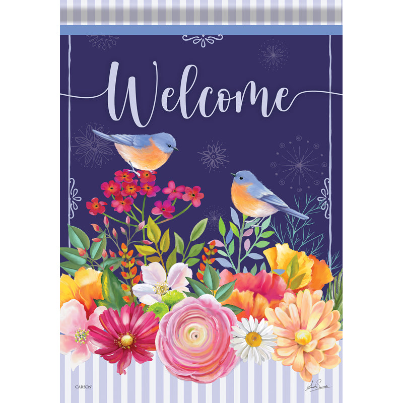 Garden Flag - Bluebird Friends