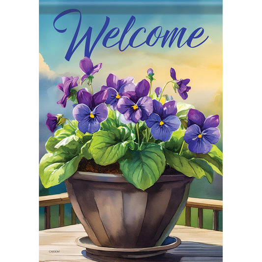 GARDEN FLAG-SUNKISSED VIOLET