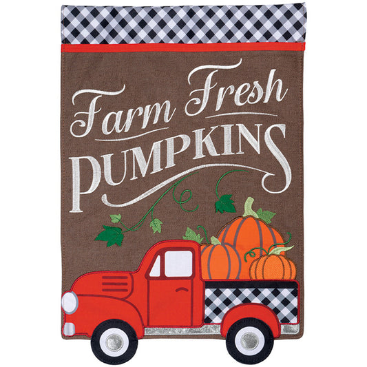 Garden Flag - Farm Fresh Pumpkins