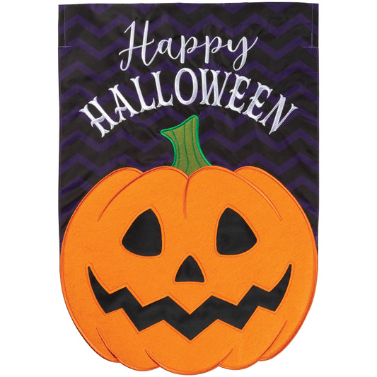 Garden Flag - Pumpkin Double Applique