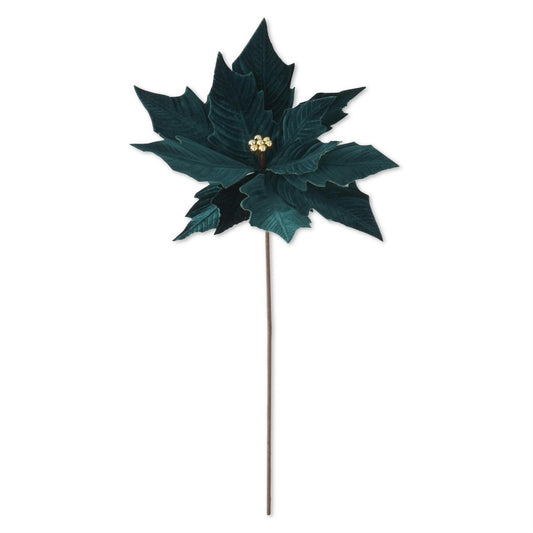 Teal Green Poinsettia Stem