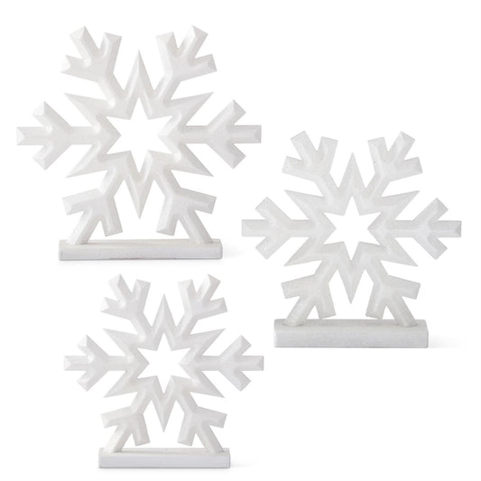 Glittered Snowflakes on Base