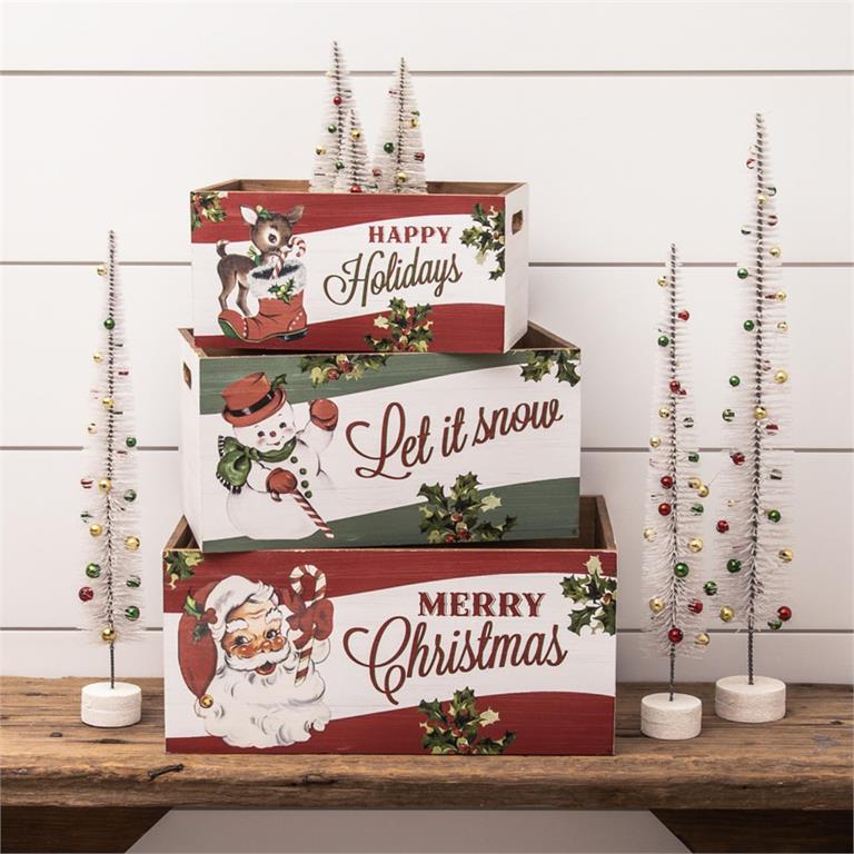 Vintage Christmas Crates