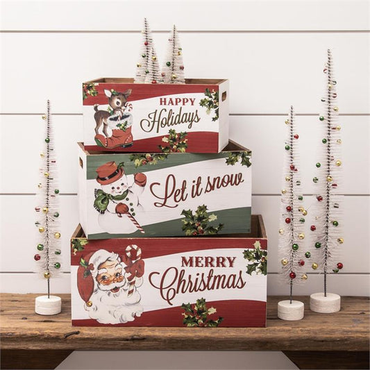 Vintage Christmas Crates