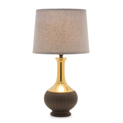 TABLE LAMP 22”H CERAMIC/LINEN MAX 60W