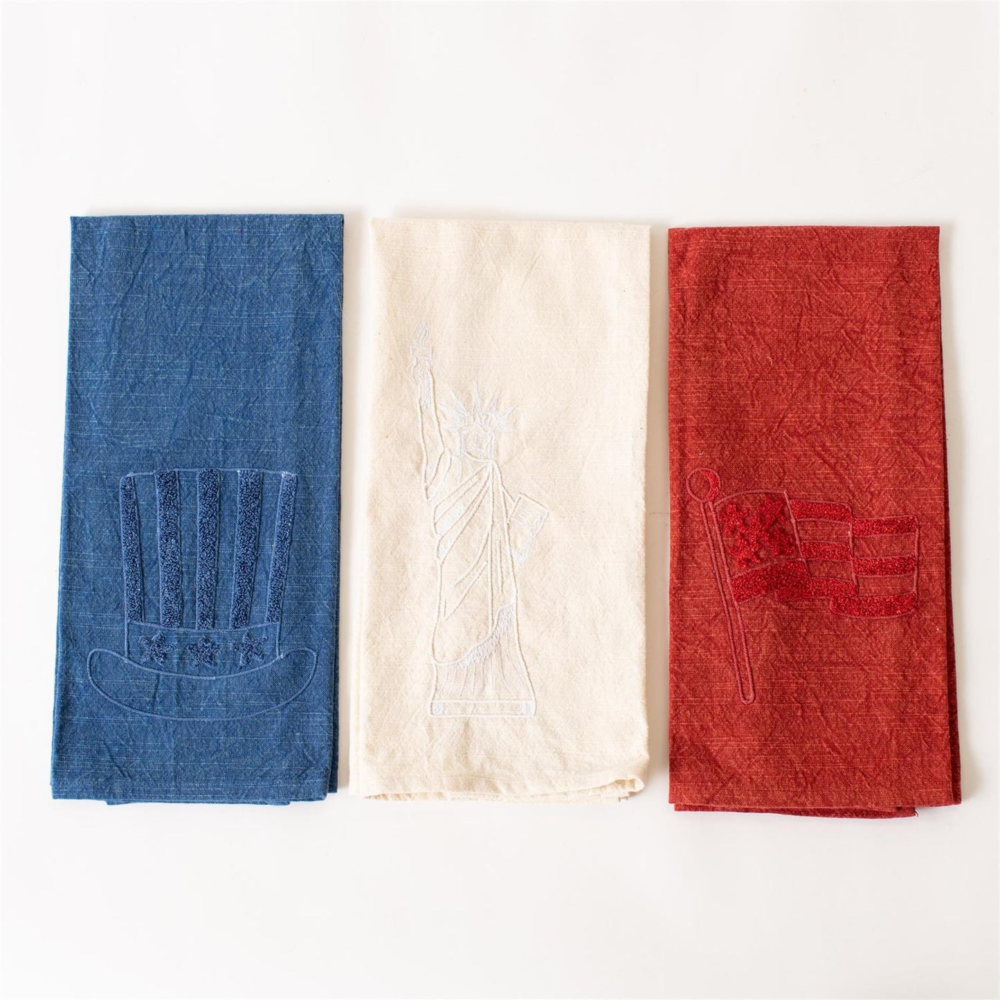 Tea Towels - Patriotic Stonewashed (Set Of 3)
