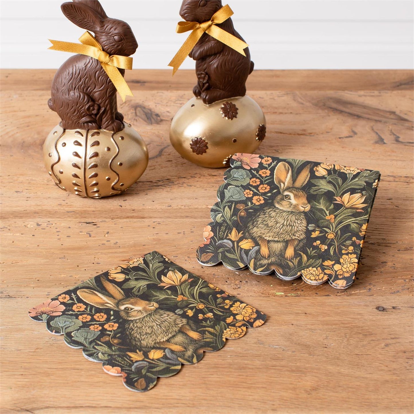 Paper Beverage Napkins - Woodland Rabbit - 16 Ct