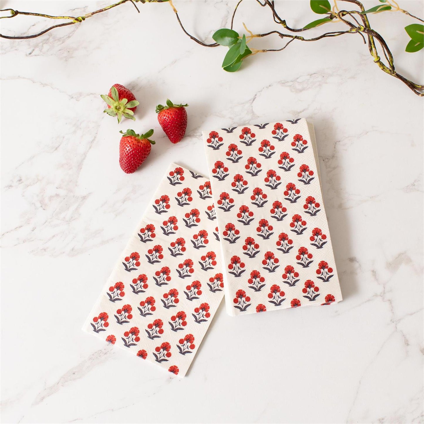Paper Guest Towels - Americana Block Print - 15 Ct
