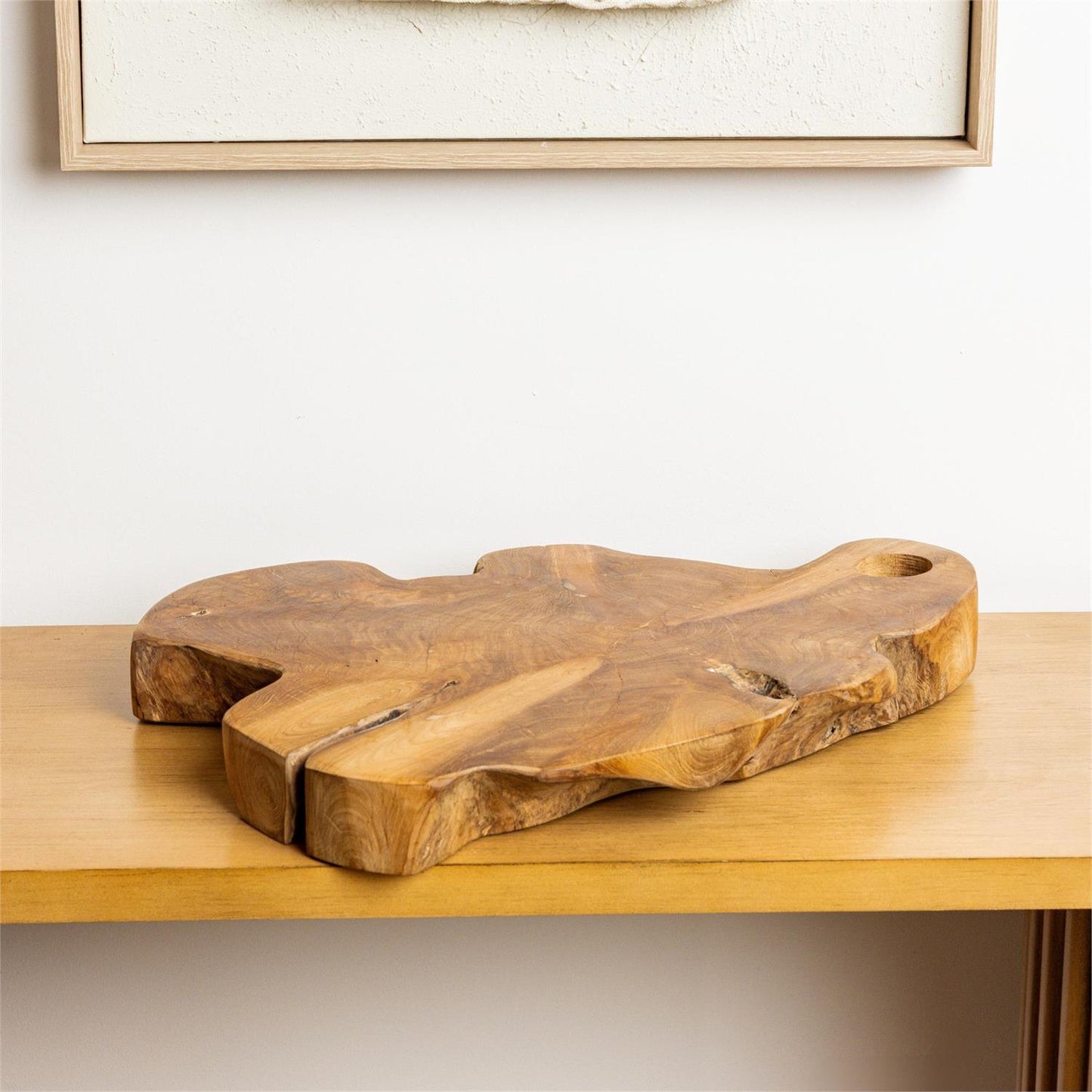 Organic Shape Teak Wood Serving Board