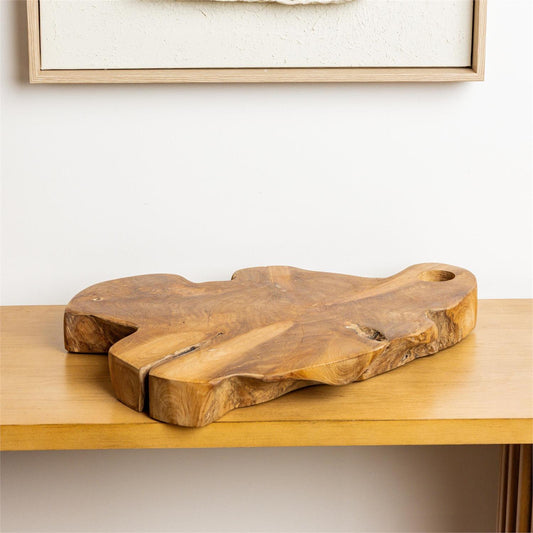 Organic Shape Teak Wood Serving Board