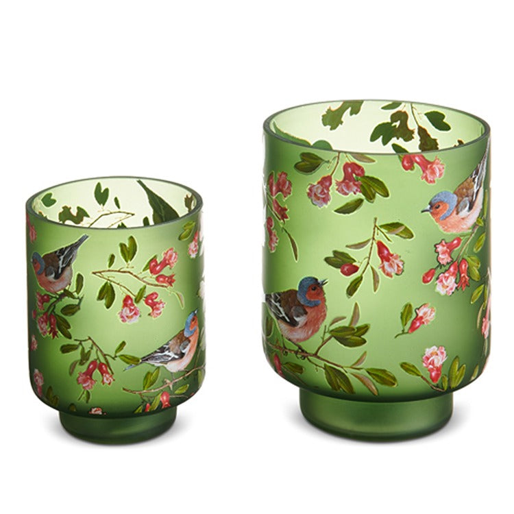 Bird Floral Pattern Containers