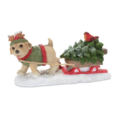 DOG W/SLEIGH