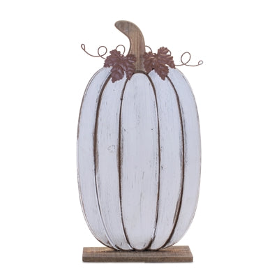 White Pumpkin Sign