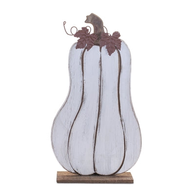 White Pumpkin Sign