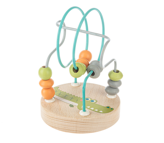 Ripples Alligator Wood Bead Maze