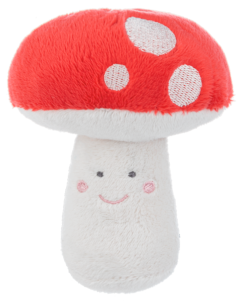 Mushroom Squeaker Rattle