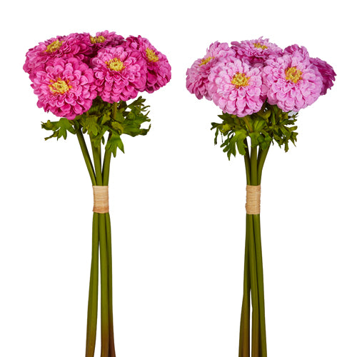 22" PINK ZINNIA BUNDLE