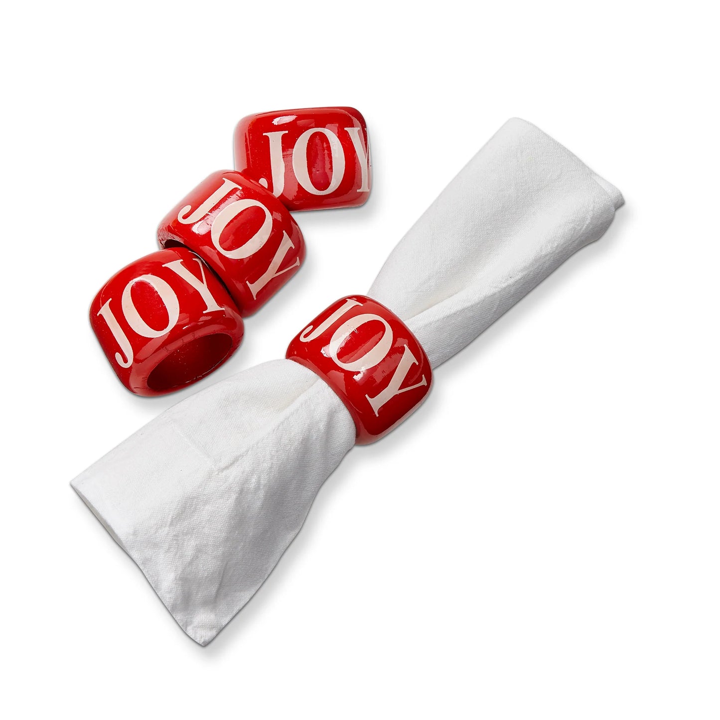 Joy Napkin Ring Set Of 4