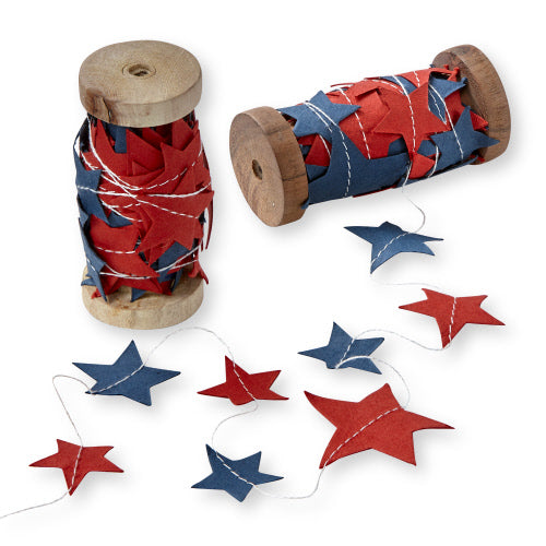 STAR PAPER GARLAND ON SPOOL