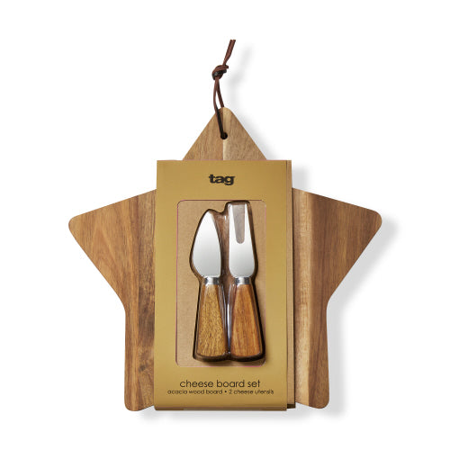 STAR BOARD & CHEESE UTENSIL SET