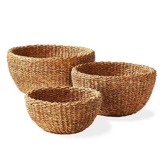 SEAGRASS ROUND BOWL SET