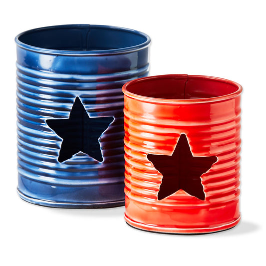 STAR ENAMEL VOTIVE HOLDER