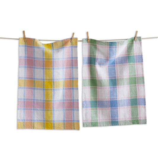 SORBET CHECK DISHTOWEL SET/2
