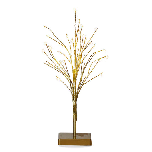 Glint Led Tree Short Gold