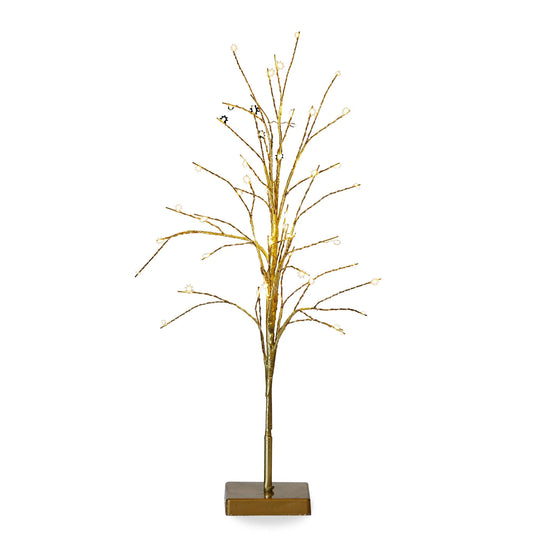 Glint Led Tree Tall Gold