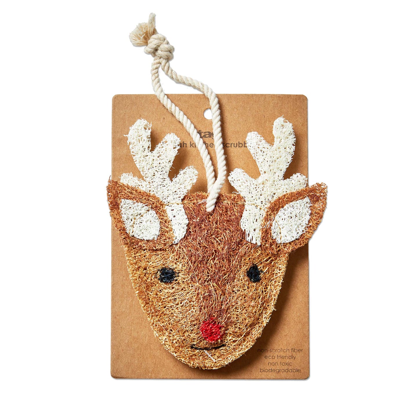 REINDEER LOOFAH SCRUBBER