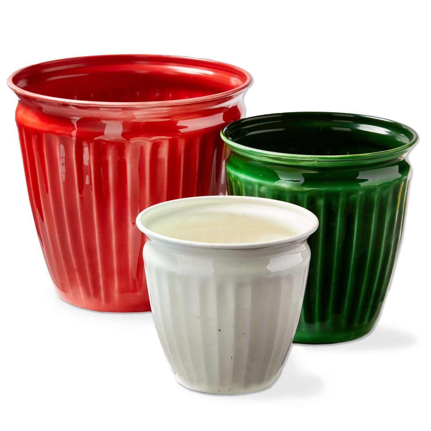 MERRY ENAMEL PLANTER SET