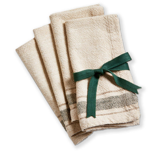ASPEN STRIPE NAPKIN SET/4