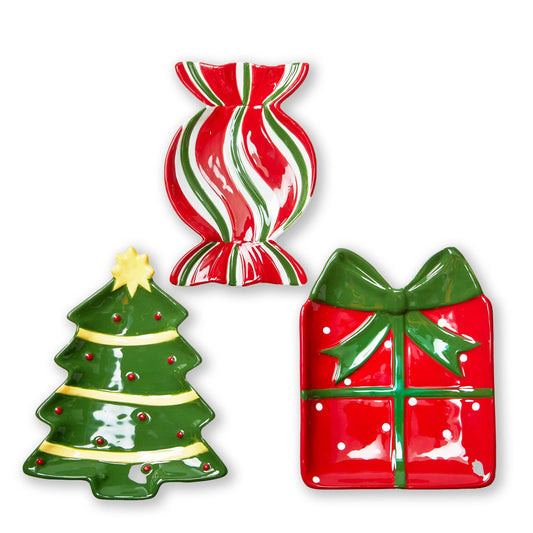 HOLIDAY SPIRIT APPETIZER PLATE ASMT/3