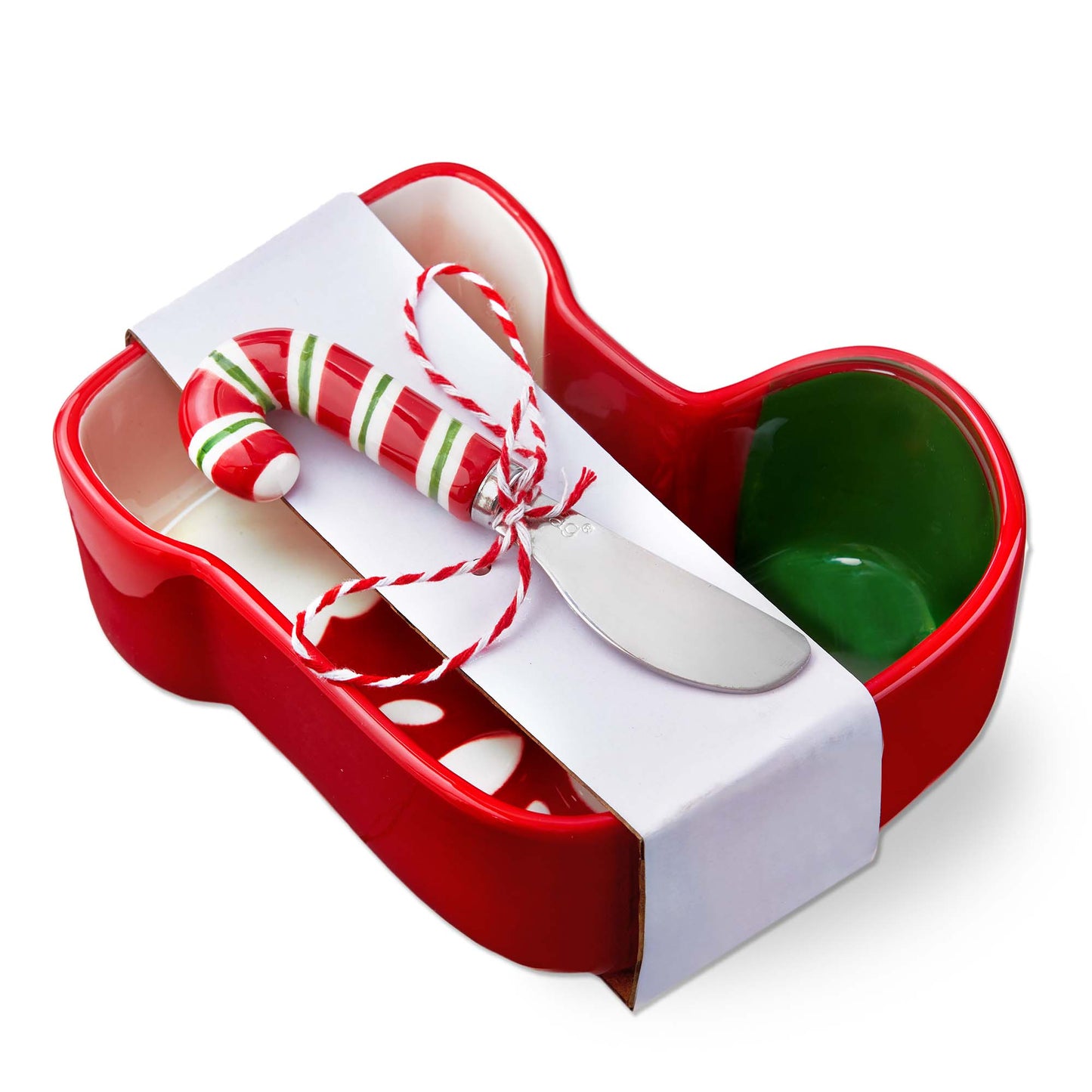 STOCKING BWL & CANDY CANE SPRDR